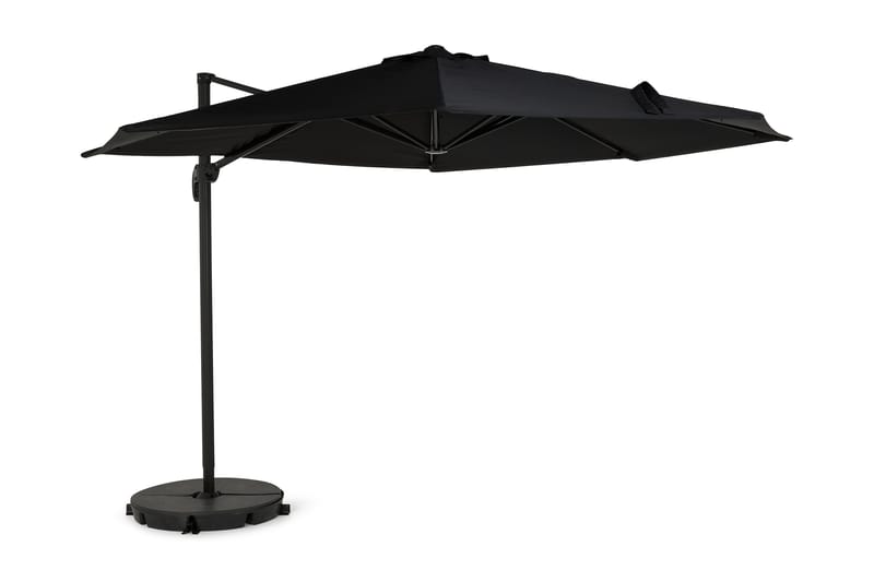 Vienna Lyx Parasoll 3,5 m - Svart - Utemöbler - Solskydd - Parasoll - Hängparasoll & frihängande parasoll