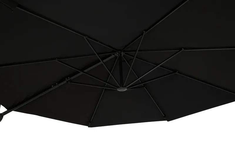 Vienna Lyx Parasoll 3,5 m - Svart - Utemöbler - Solskydd - Parasoll - Hängparasoll & frihängande parasoll