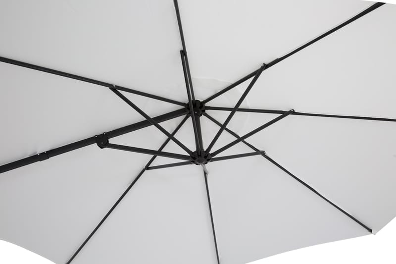 Vienna Parasoll 300 cm - Vit/grå - Parasoll
