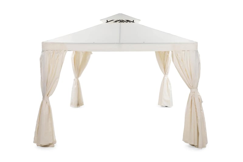 Bermuda komplett paviljong inkl tak och väggar 3x4m - Offwhite - Utemöbler - Solskydd - Paviljong - Komplett paviljong