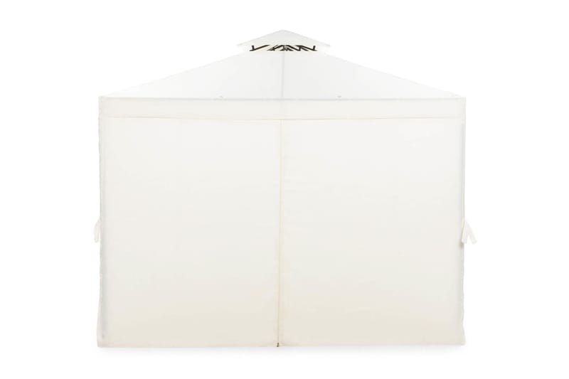 Bermuda Komplett Paviljong 3x4 m - Inkl Väggar och Nät Naturvit - Utemöbler - Solskydd - Paviljong - Komplett paviljong