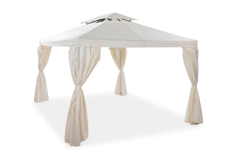 Bermuda Komplett Paviljong 3x3 m - Naturvit - Utemöbler - Solskydd - Paviljong - Komplett paviljong