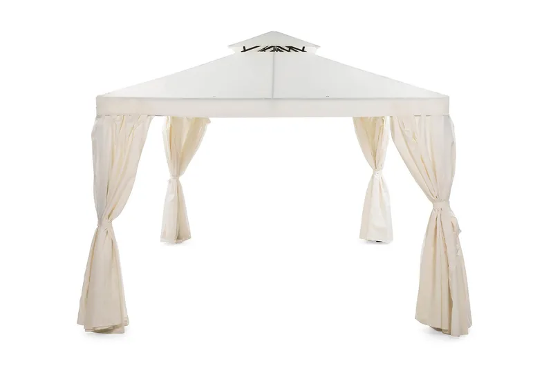 Bermuda Paviljong utan Väggar 300x300 cm inkl. Myggnät - Offwhite - Utemöbler - Solskydd - Paviljong - Paviljong med tak