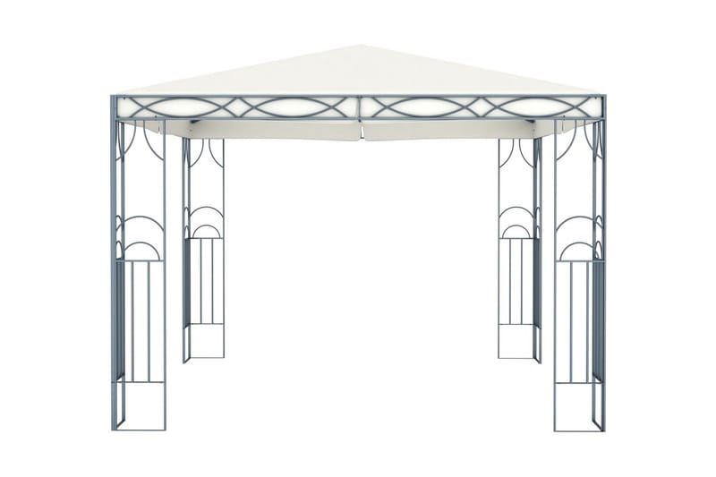 Paviljong 300x300 cm gräddvit - Vit - Komplett paviljong