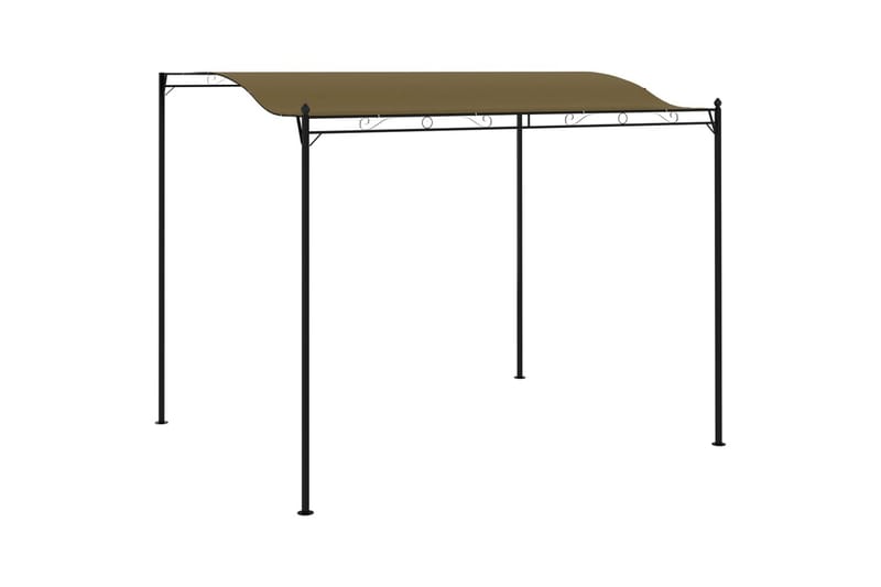 Paviljong 3x2,5 m taupe 180 g/m² - Brun - Utemöbler - Solskydd - Paviljong - Komplett paviljong