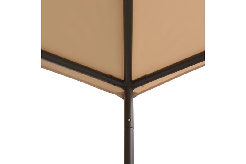 Paviljong 3x3 m stål beige - Beige - Utemöbler - Solskydd - Paviljong - Komplett paviljong