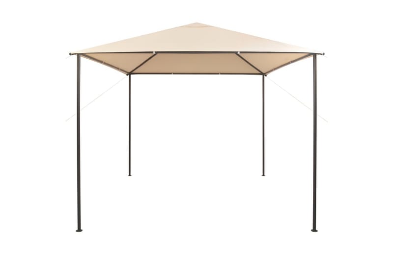 Paviljong 3x3 m stål beige - Beige - Utemöbler - Solskydd - Paviljong - Komplett paviljong