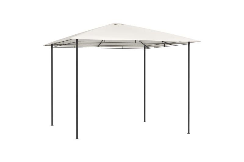 Paviljong 3x3x2,6 m gräddvit 160 g/m² - Vit - Utemöbler - Solskydd - Paviljong - Komplett paviljong