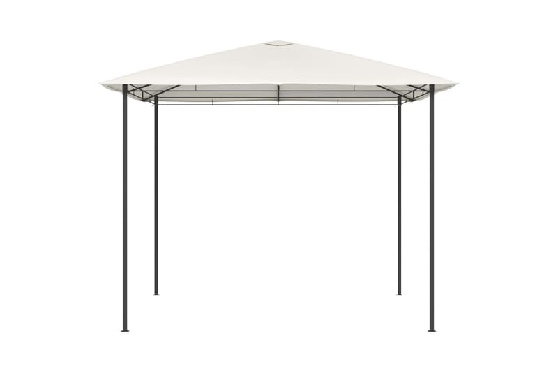Paviljong 3x3x2,6 m gräddvit 160 g/m² - Vit - Utemöbler - Solskydd - Paviljong - Komplett paviljong