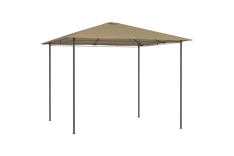 Paviljong 3x3x2,6 m taupe 160 g/m² - Brun - Utemöbler - Solskydd - Paviljong - Komplett paviljong