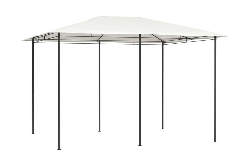 Paviljong 3x4x2,6 m gräddvit 160 g/m² - Vit - Utemöbler - Solskydd - Paviljong - Komplett paviljong