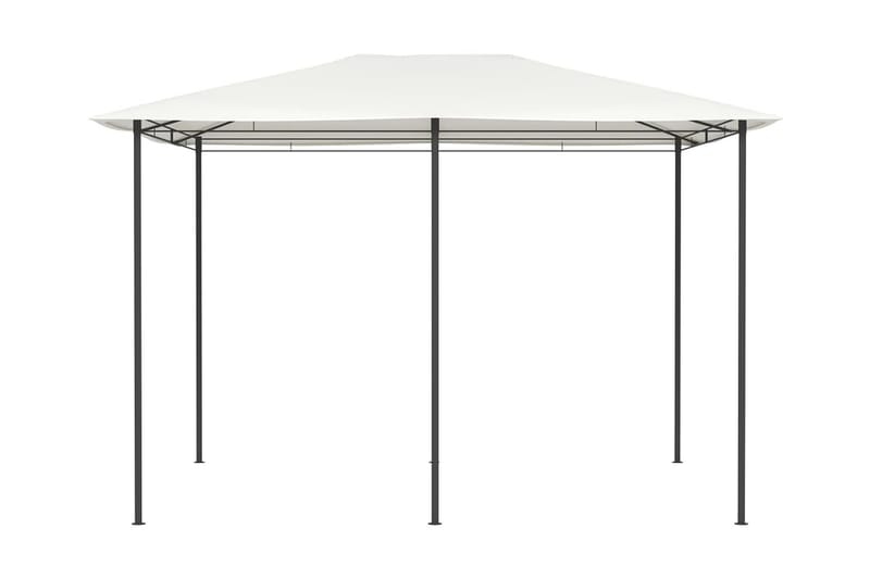 Paviljong 3x4x2,6 m gräddvit 160 g/m² - Vit - Utemöbler - Solskydd - Paviljong - Komplett paviljong