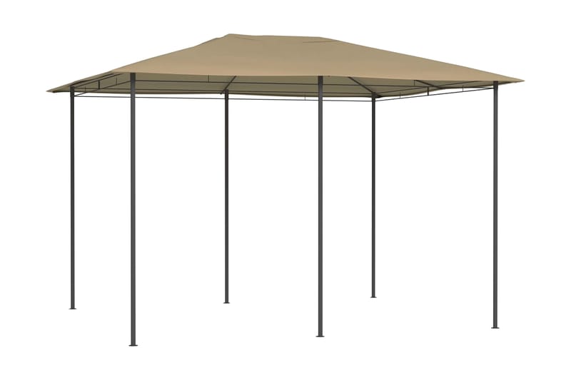 Paviljong 3x4x2,6 m taupe 160 g/m² - Brun - Utemöbler - Solskydd - Paviljong - Komplett paviljong