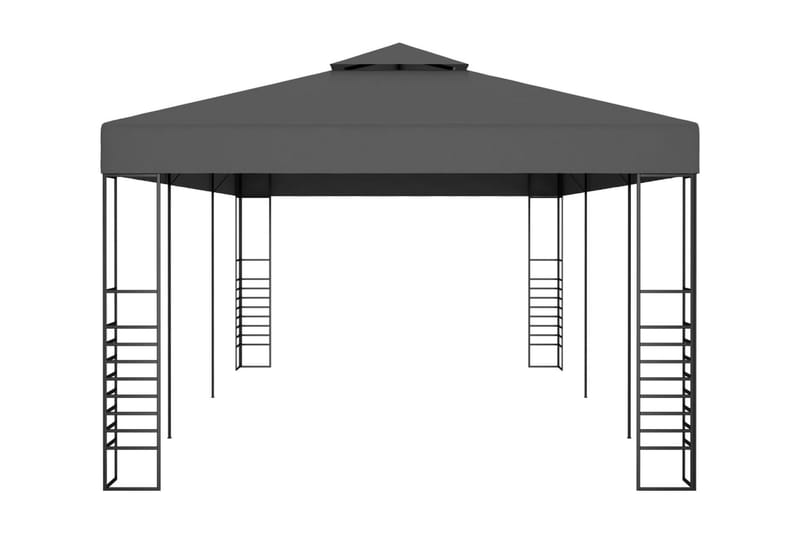 Paviljong 3x6 m antracit - Grå - Utemöbler - Solskydd - Paviljong - Komplett paviljong