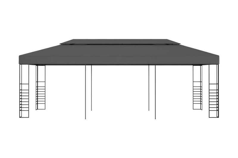 Paviljong 3x6 m antracit - Grå - Utemöbler - Solskydd - Paviljong - Komplett paviljong