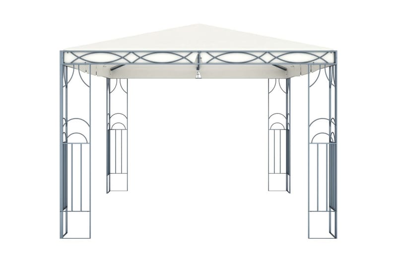 Paviljong 400x300 cm gräddvit - Vit - Komplett paviljong