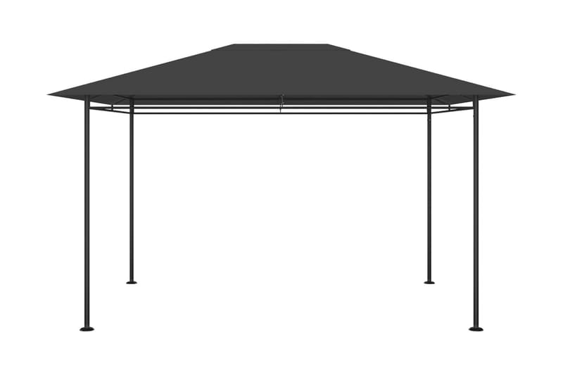 Paviljong 4x3x2,7 m antracit 180 g/m² - Grå - Utemöbler - Solskydd - Paviljong - Komplett paviljong