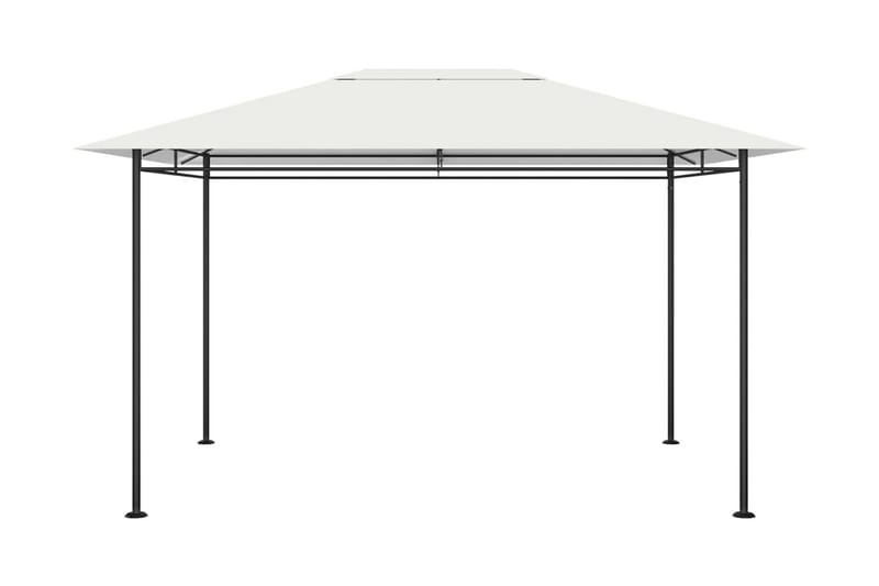 Paviljong 4x3x2,7 m gräddvit 180 g/m² - Vit - Utemöbler - Solskydd - Paviljong - Komplett paviljong
