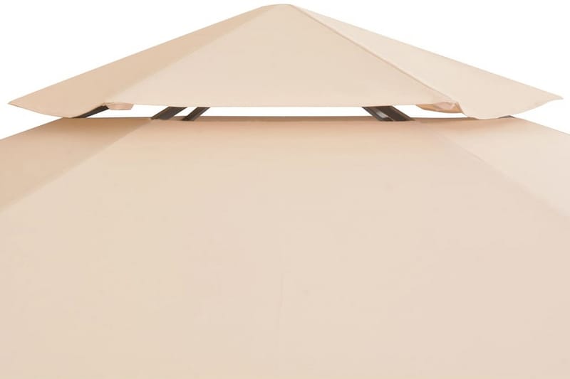 Paviljong hexagonal 323x265 cm beige - Beige - Komplett paviljong