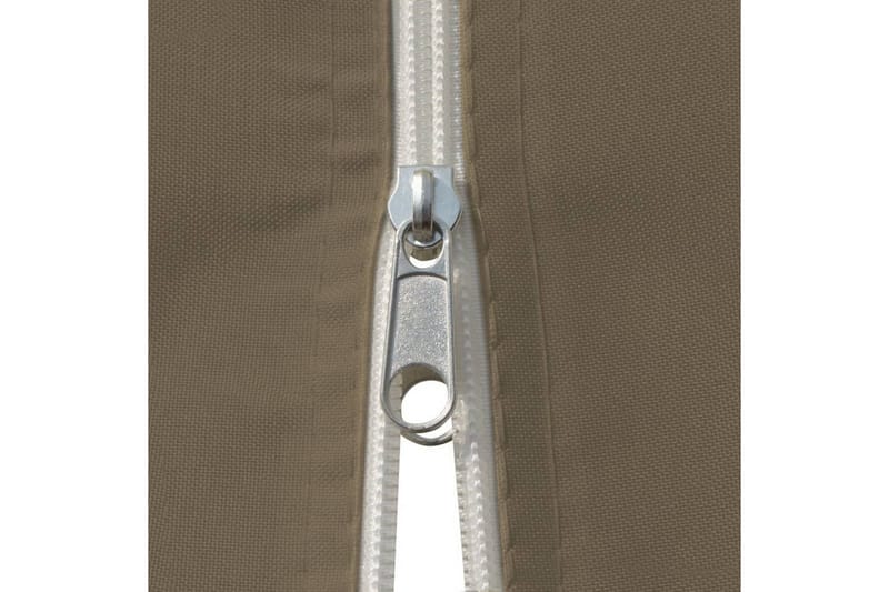 Paviljong med draperier 4x3 m taupe 180 g/m² - Brun - Utemöbler - Solskydd - Paviljong - Komplett paviljong