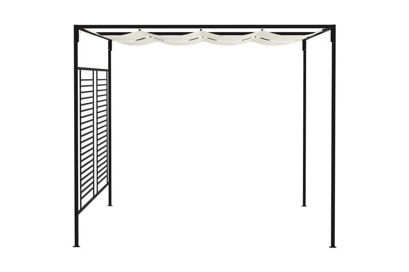 Paviljong med infällbart tak 3x4x2,3 m gräddvit 180 g/m² - Kräm - Utemöbler - Solskydd - Paviljong - Komplett paviljong