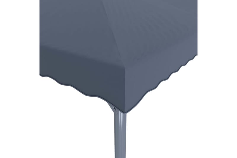 Paviljong med ljusslinga 300x300 cm antracit aluminium - Antracit - Utemöbler - Solskydd - Paviljong - Komplett paviljong