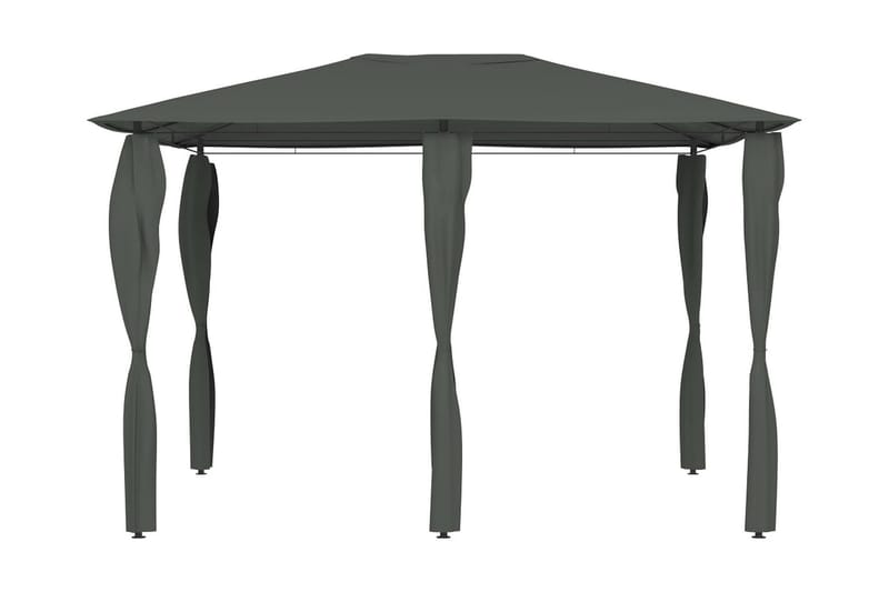 Paviljong med stolpar 3x4x2,6 m antracit 160 g/m² - Grå - Utemöbler - Solskydd - Paviljong - Komplett paviljong