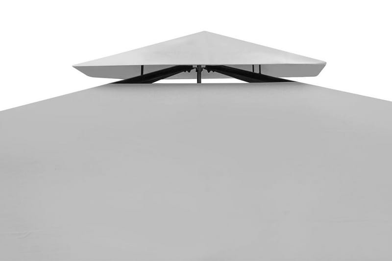 Paviljong med tak 3x4 m gräddvit - Vit - Utemöbler - Solskydd - Paviljong - Komplett paviljong