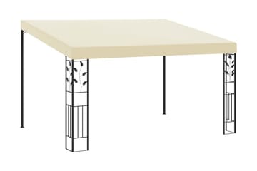 Väggmonterad paviljong 4x3x2,5 m gräddvit