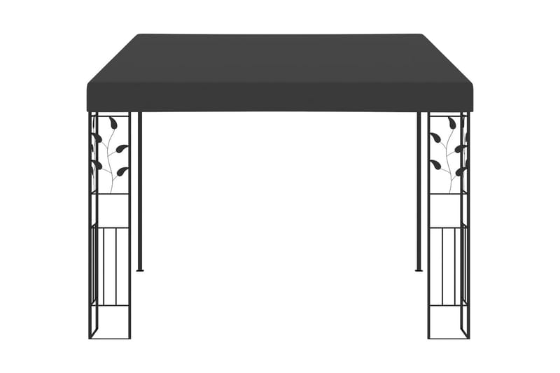 Väggmonterad paviljong 3x3x2,5 m antracit - Grå - Komplett paviljong