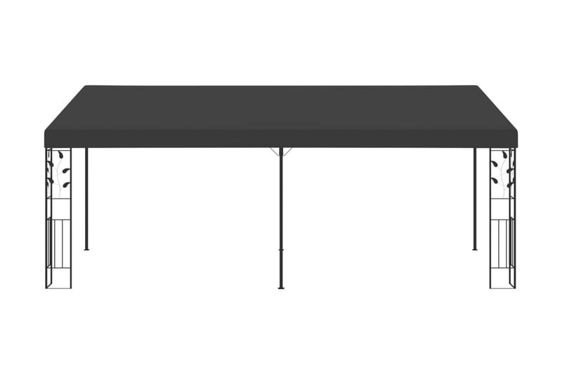 Väggmonterad paviljong 6x3x2,5 m antracit - Grå - Utemöbler - Solskydd - Paviljong - Komplett paviljong