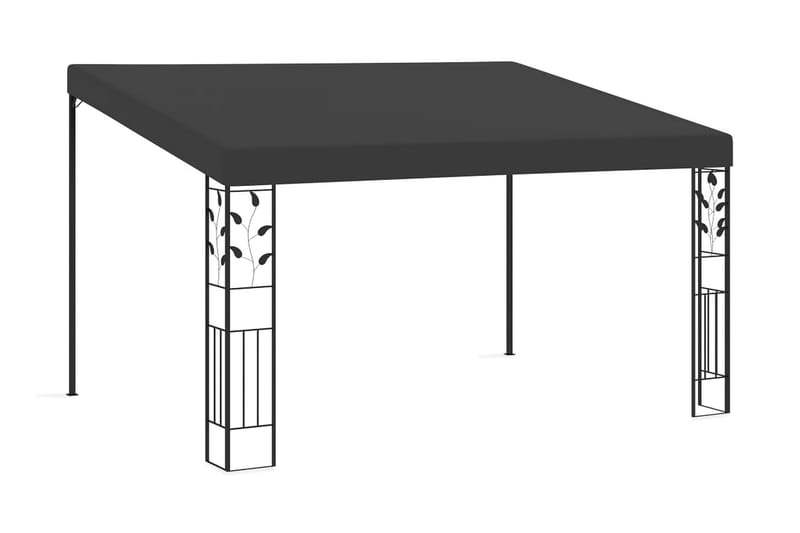Väggmonterad paviljong 4x3x2,5 m antracit - Antracit - Utemöbler - Solskydd - Paviljong - Komplett paviljong