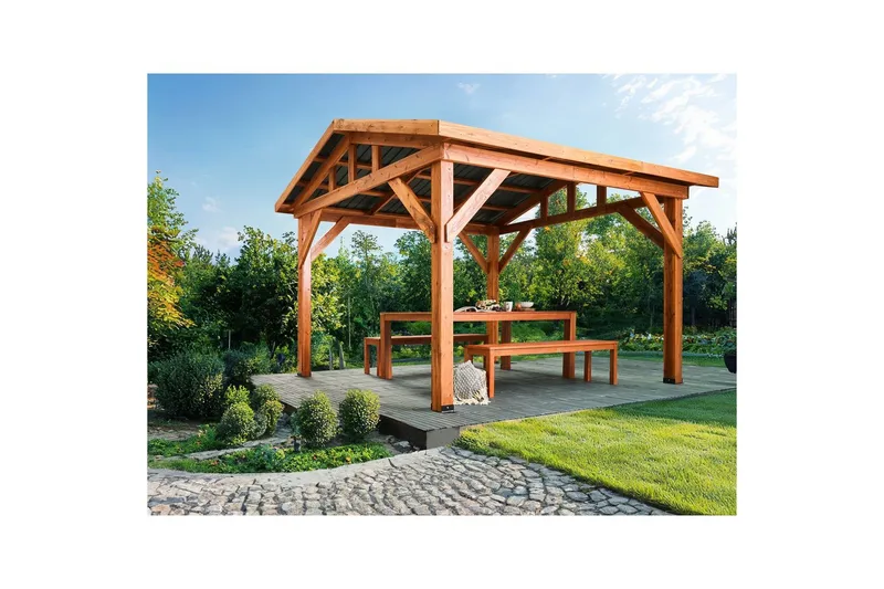 Lusthus Secchia - Utemöbler - Solskydd - Paviljong - Komplett paviljong