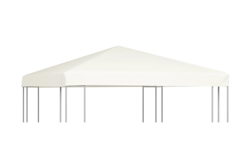 Paviljongtak 310 g/m² 3x3 m gräddvit - Vit - Utemöbler - Solskydd - Paviljong - Paviljongtak