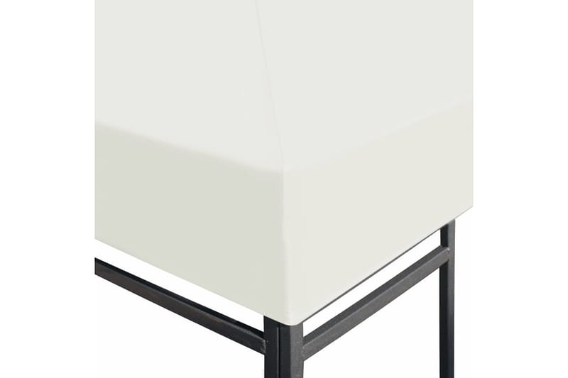 Paviljongtak 310 g/m² 3x3 m gräddvit - Vit - Utemöbler - Solskydd - Paviljong - Paviljongtak