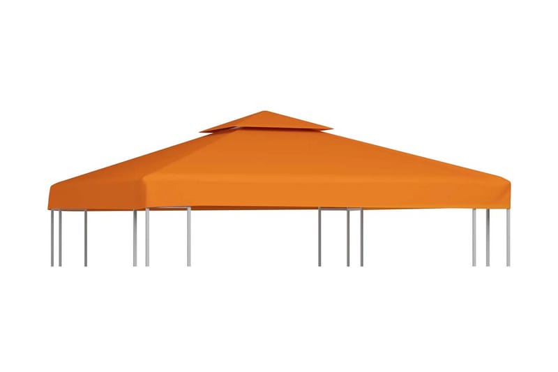 Paviljongtak 310 g/m² 3x3 m orange - Orange - Utemöbler - Solskydd - Paviljong - Paviljongtak
