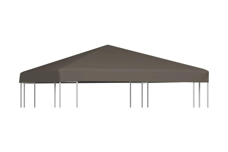 Paviljongtak 310 g/m² 3x3 m taupe - Brun - Paviljongtak