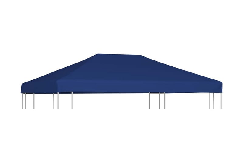 Paviljongtak 310 g/m² 4x3 m blå - Blå - Utemöbler - Solskydd - Paviljong - Paviljongtak