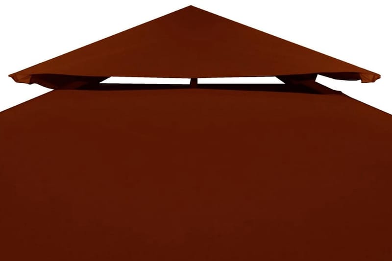 Paviljongtak med ventilering 310 g/m² 4x3 m terrakotta - Brun - Utemöbler - Solskydd - Paviljong - Paviljongtak