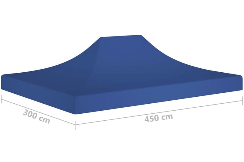 Tak till partytält 4,5x3 m blå 270 g/m² - Blå - Utemöbler - Solskydd - Paviljong - Paviljongtak