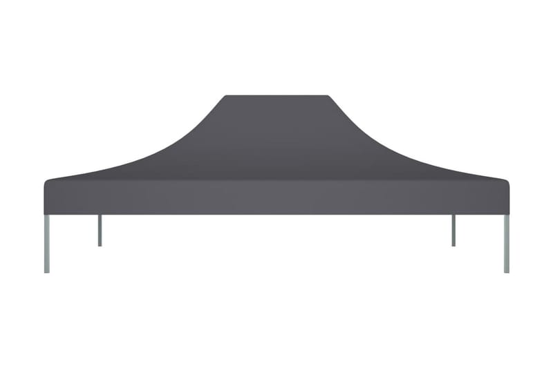 Tak till partytält 4,5x3 m antracit 270 g/m² - Grå - Utemöbler - Solskydd - Paviljong - Paviljongtak