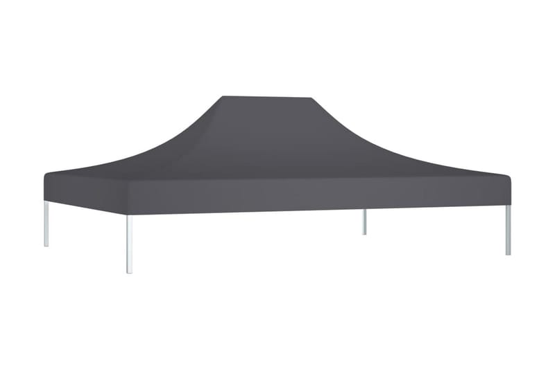 Tak till partytält 4,5x3 m antracit 270 g/m² - Grå - Utemöbler - Solskydd - Paviljong - Paviljongtak