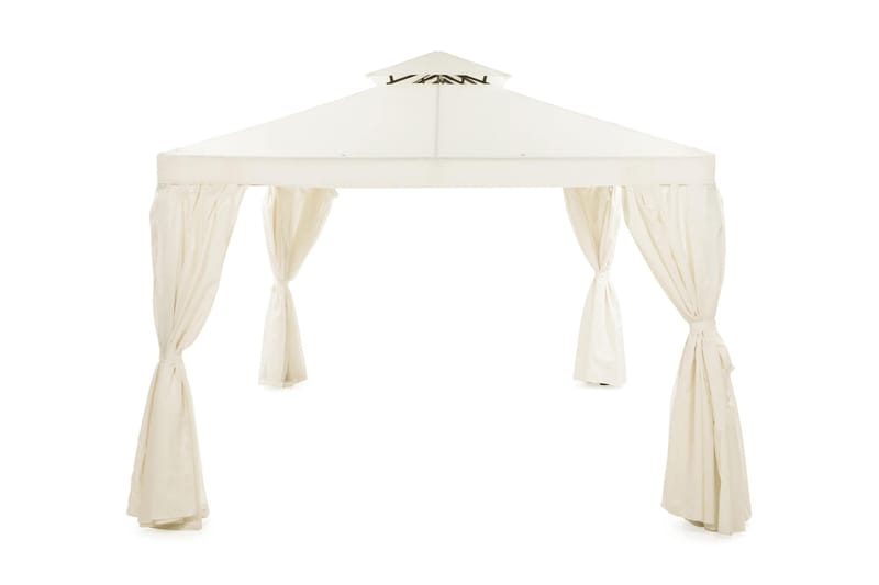 Bermuda Väggar till Paviljong 3x4 m - Beige/Vit - Utemöbler - Solskydd - Paviljong - Paviljongväggar