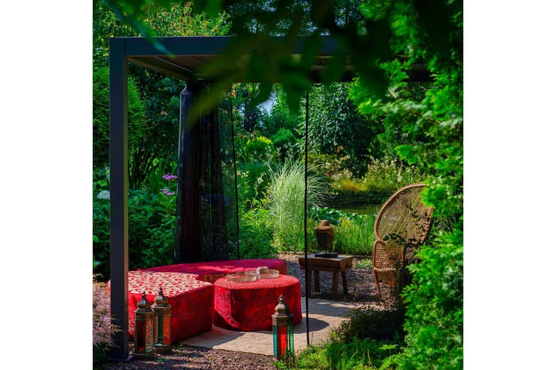 Myggnät till Paviljong Mirador 4 st Svart - Utemöbler - Solskydd - Paviljong - Paviljongväggar