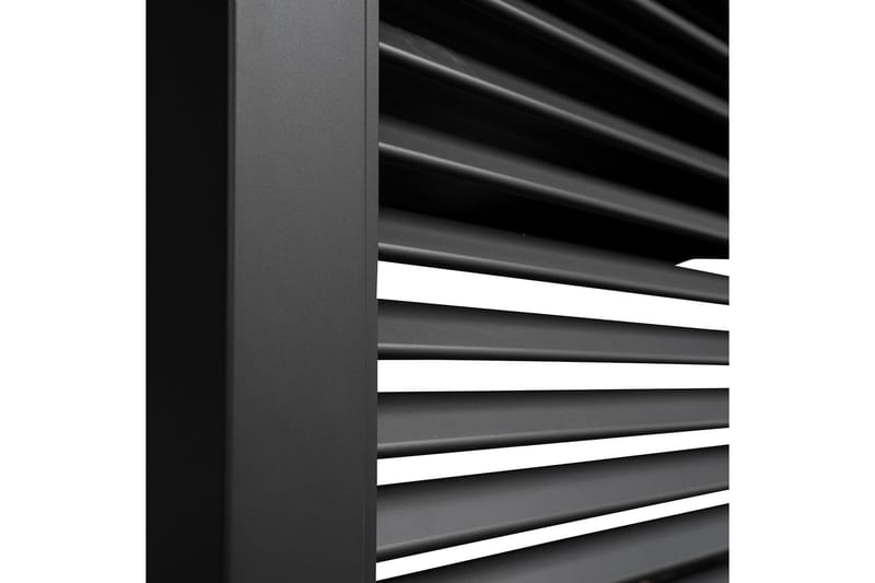 Paviljong vägg Mirador 93x235  cm Mör kgrå aluminium - Utemöbler - Solskydd - Paviljong - Paviljongväggar