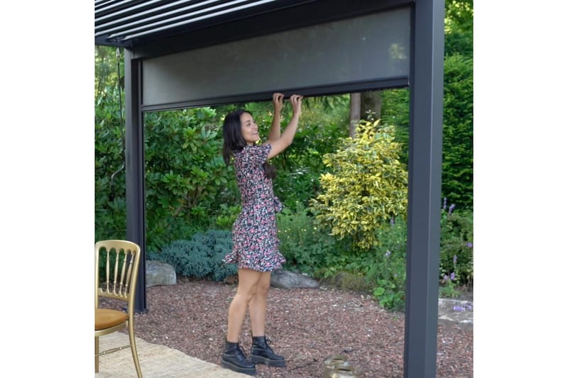 Rullgardin Paviljong vägg MiradorR 3m Grå, undefined