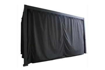 Sidoväggar till Paviljong Mirador 300x400 cm 4 st Svart - Utemöbler - Solskydd - Paviljong - Paviljongväggar