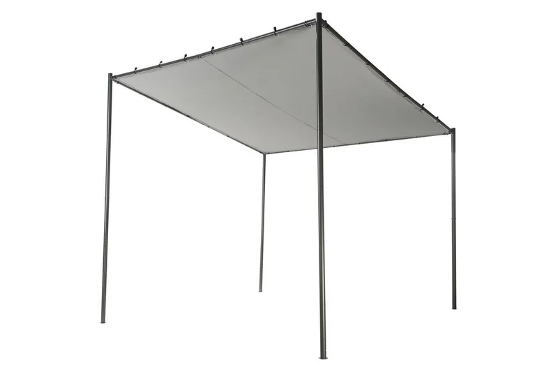 Trädgårdspergola Vimino - Grå - Utemöbler - Solskydd - Pergola