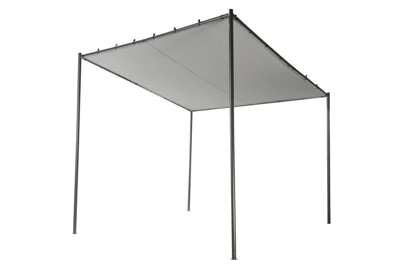Trädgårdspergola Vimino - Grå - Utemöbler - Solskydd - Paviljong - Komplett paviljong
