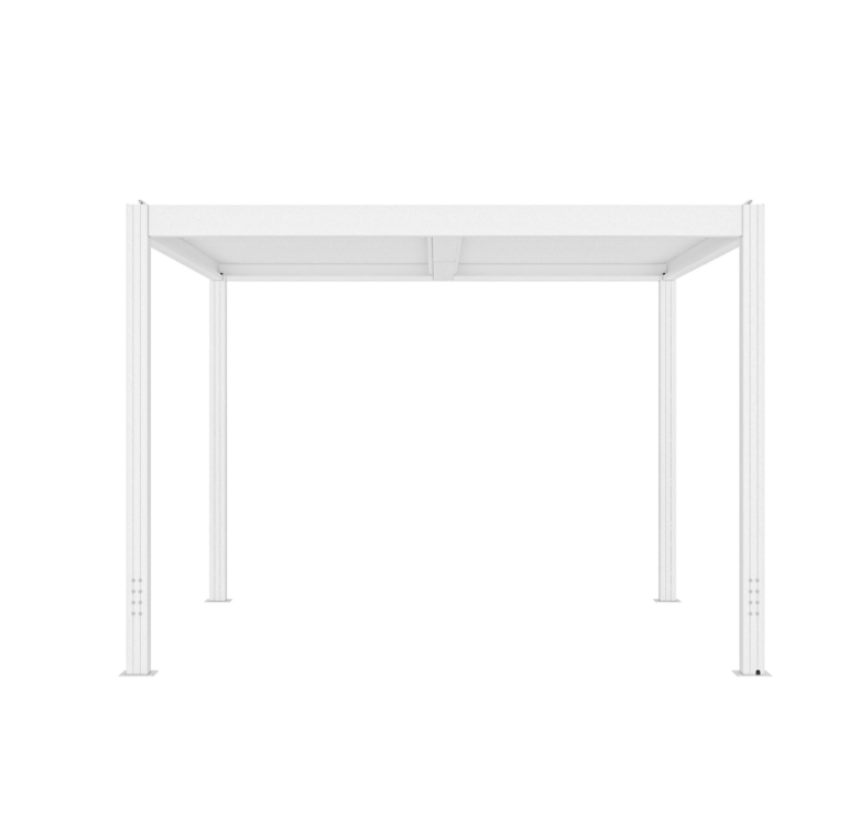 Pergola | Öppningsbart lamelltak | 3x3 m | Vit - Utemöbler - Solskydd - Pergola